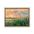 Colorful wildflowers blooming along coastal shoreline landscape painting by RJ Boyle