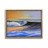 Clean turquoise wave peeling left along tropical reef break surf painting by RJ Boyle