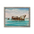 SS Sapona shipwreck in crystal clear Bimini Bahamas waters marine painting by RJ Boyle