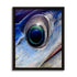 Dramatic close-up swordfish face and eye portrait in deep blue water painting by RJ Boyle